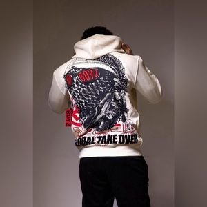 RAD BOYZ GLOBAL TAKE OVER CREAM HOODIE